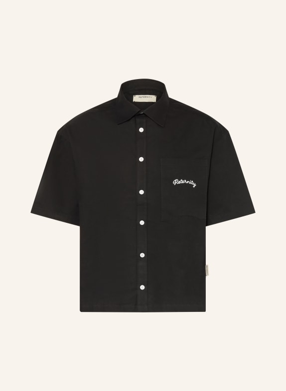RETERNITY Kurzarm-Hemd Comfort Fit SCHWARZ