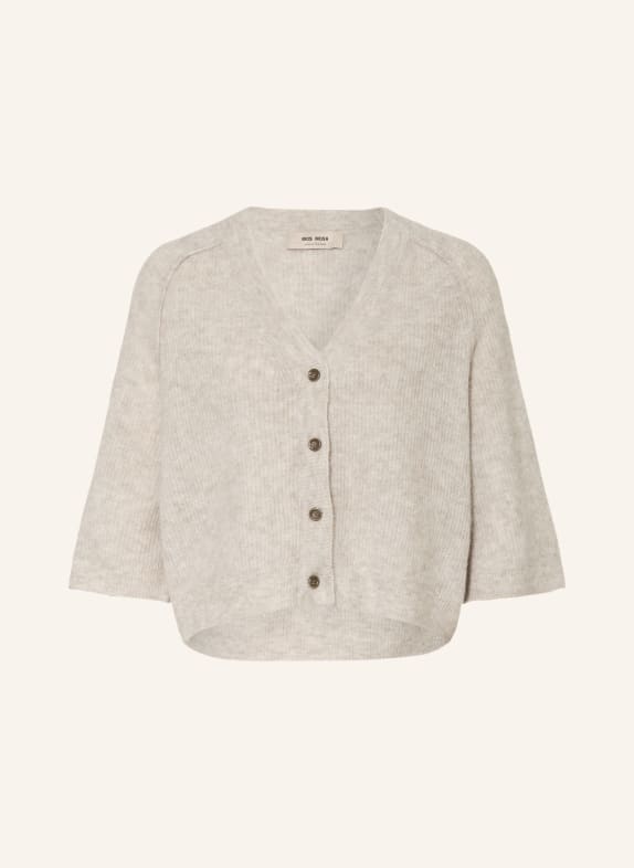MOS MOSH Strickjacke MMTHORA LIZET mit Alpaka HELLGRAU