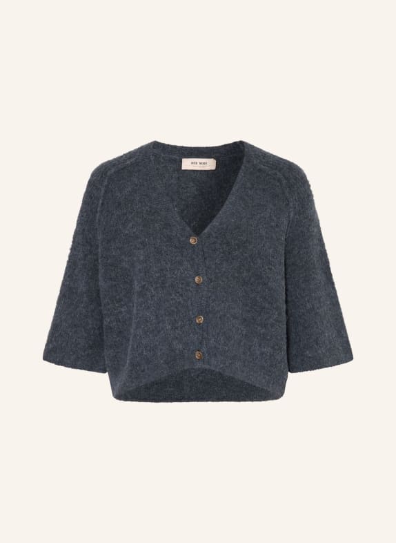 MOS MOSH MMTHORA LIZET Cardigan with Alpaca DARK GRAY