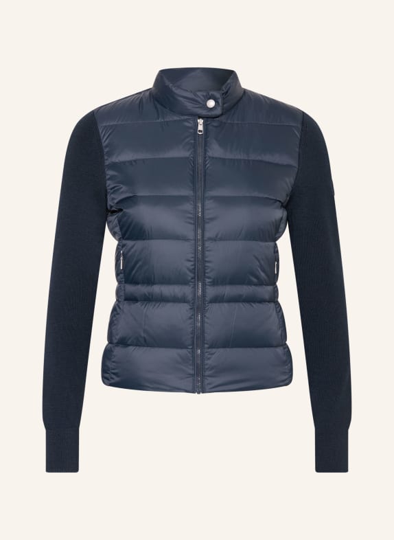 TOMMY HILFIGER Steppjacke im Materialmix DUNKELBLAU