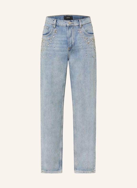 EIGHTYFIVE Jeans mit Schmucksteinen Relaxed Fit BBY Baby Blue