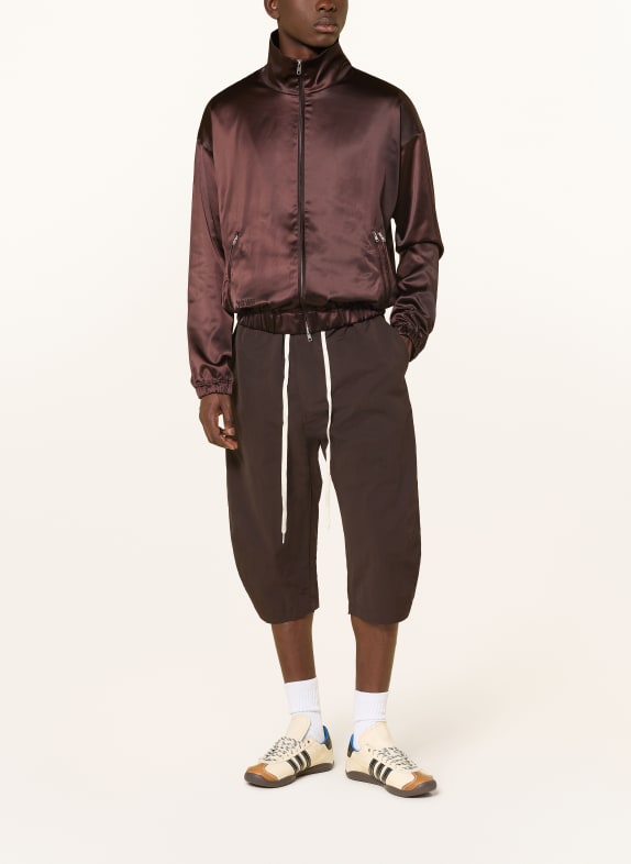 Y-3 Trainingsjack WB Y3 van satijn MARRON FONCÉ