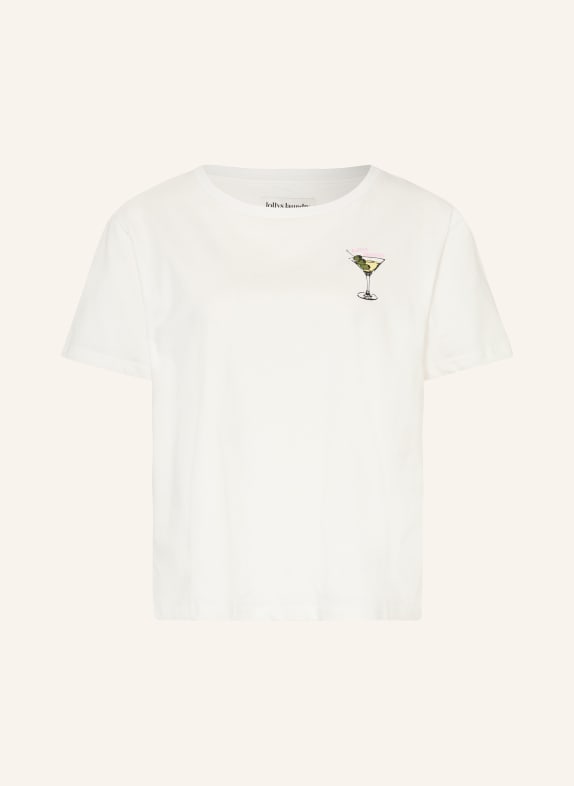lollys laundry T-shirt ELEANOR HVID / GRØN / SORT