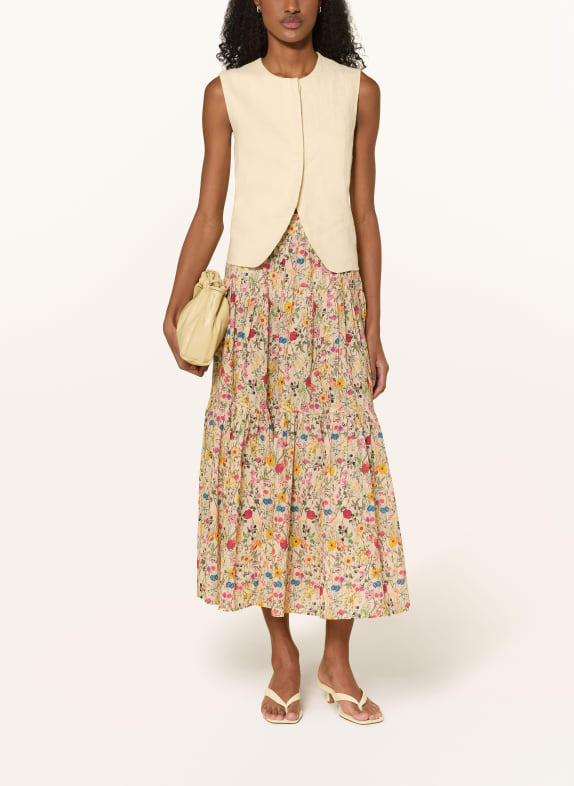 lollys laundry Kjol SUNSET BEIGE / ROSA / GRÖN