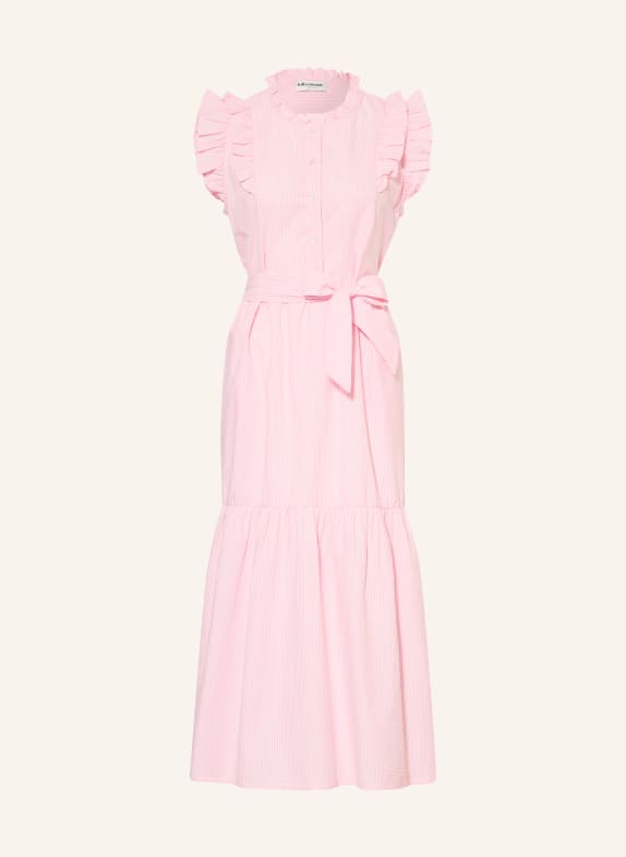 lollys laundry Kjole HARRIETLL med flæser LYSEROSA / ROSÉ