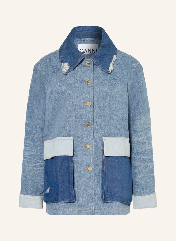 GANNI Denim jacket 567 MID BLUE VINTAGE