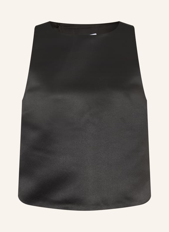 GANNI Satintop SCHWARZ