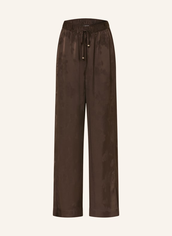 GANNI Jacquard Marlene pants DARK BROWN