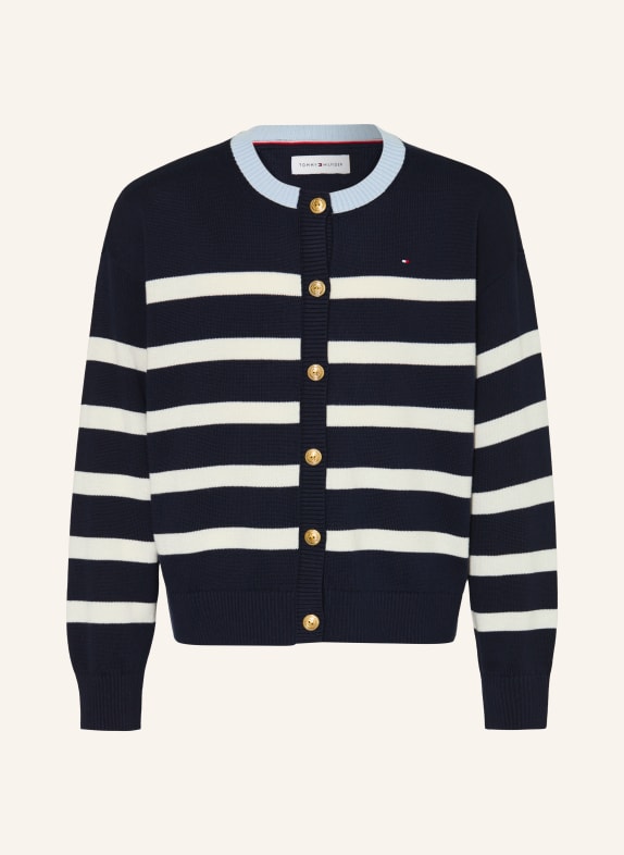 TOMMY HILFIGER Kardigan GRANATOWY / BIAŁY