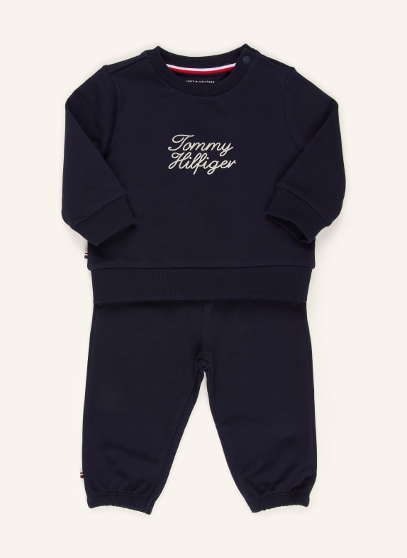 TOMMY HILFIGER Set: Sweatshirt and sweatpants DARK BLUE