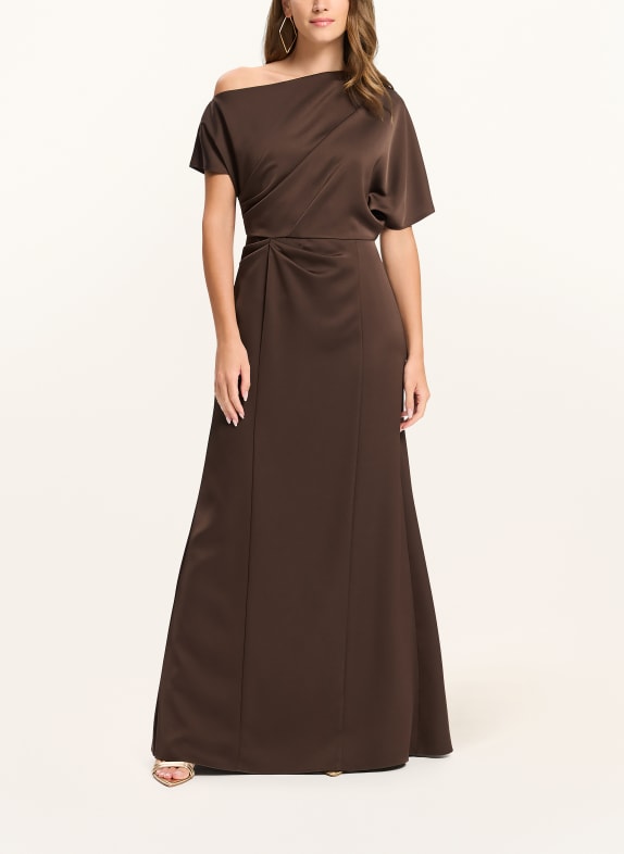 SWING Abendkleid DUNKELBRAUN