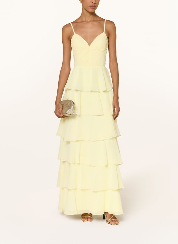 Hey Kyla Abendkleid mit Volants GELB