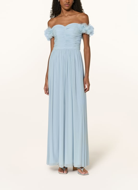 Hey Kyla Abendkleid aus Mesh HELLBLAU