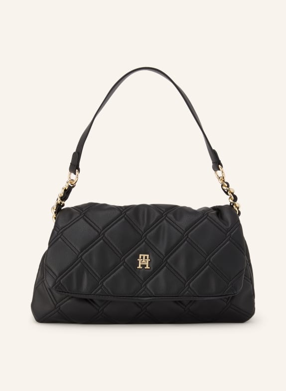 TOMMY HILFIGER Shoulder bag BLACK / GOLD