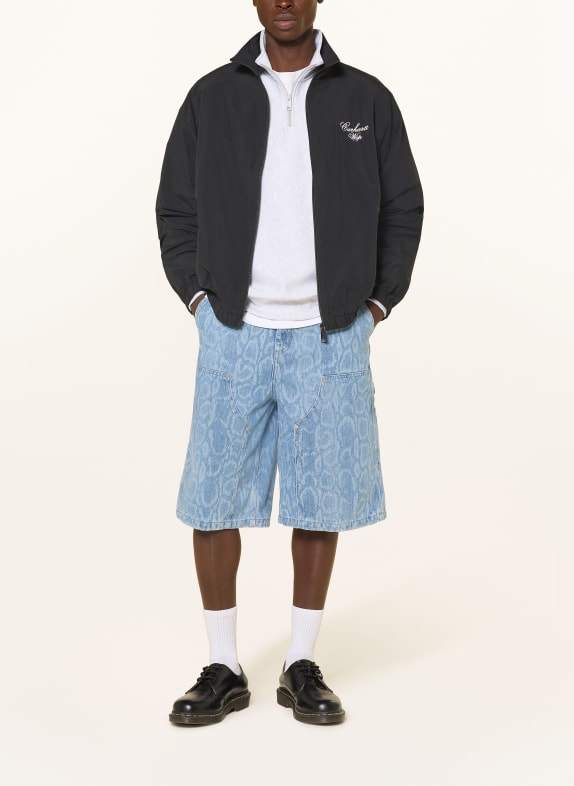 carhartt WIP Jeansshort SNAKE NIXON 3R335 Snake Camo, Blue, bleached