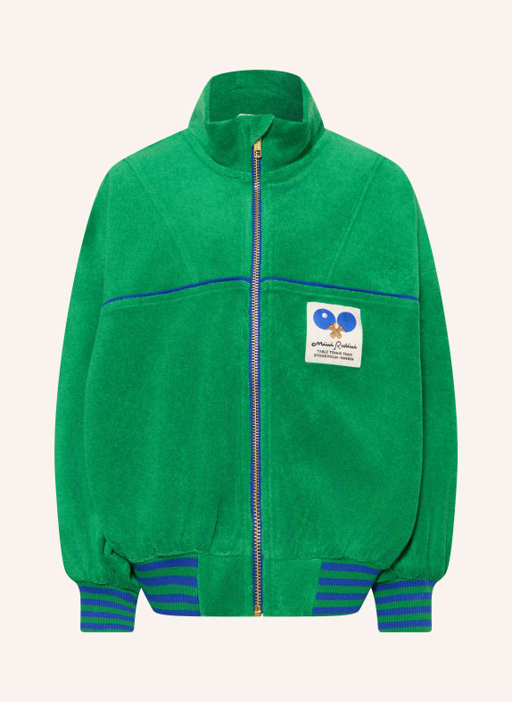 mini rodini Jachetă din material froté VERDE / ALBASTRU
