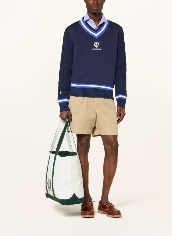 POLO RALPH LAUREN Reisetasche CREME / DUNKELGRÜN