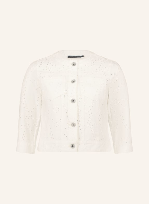 Betty Barclay Jeansjakke med 3/4-ærmer 1014 OFFWHITE