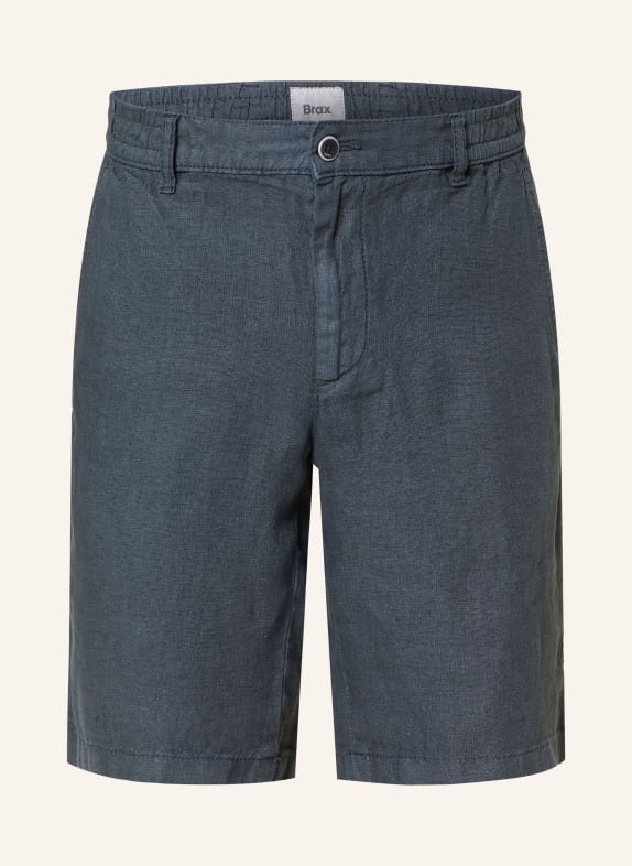 BRAX Linen shorts DARK BLUE
