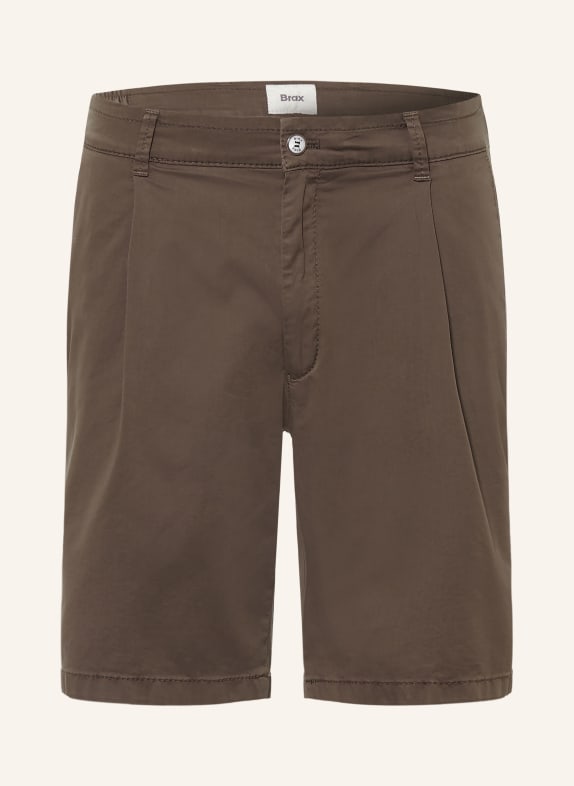 BRAX Shorts TINO B Relaxed Fit MARRON FONCÉ