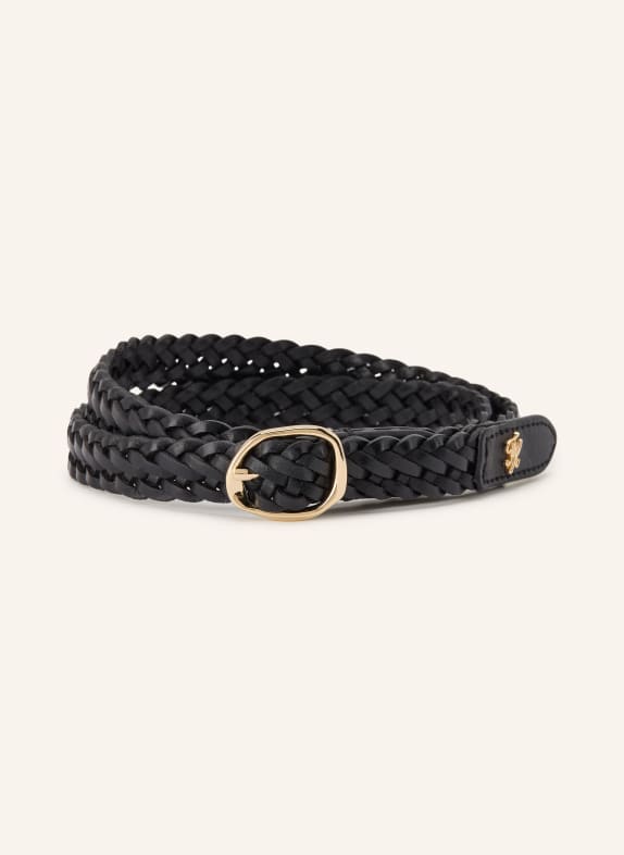 TOMMY HILFIGER SCULPT 2.0 Leather Belt BLACK