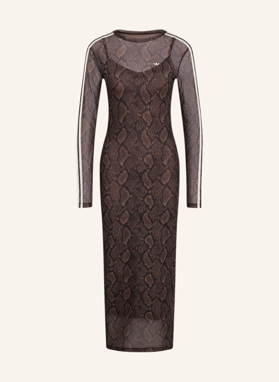 adidas Originals Mesh-Kleid SNAKE PRINT DUNKELBRAUN / SCHWARZ