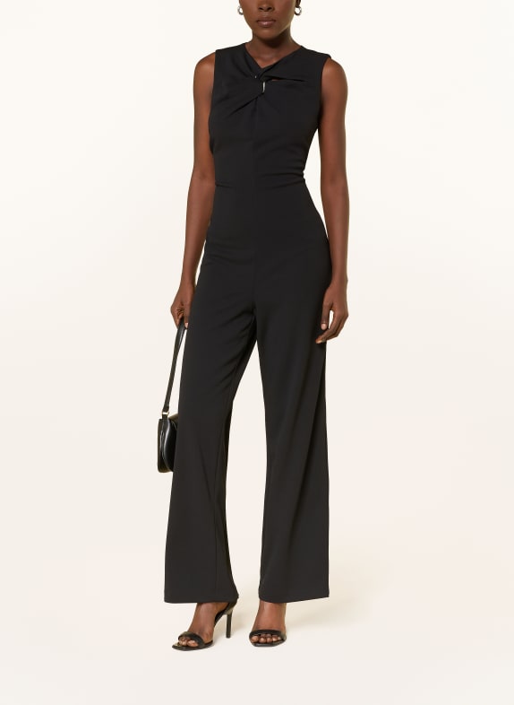 Calvin Klein Jumpsuit met uitsnijdingen ZWART