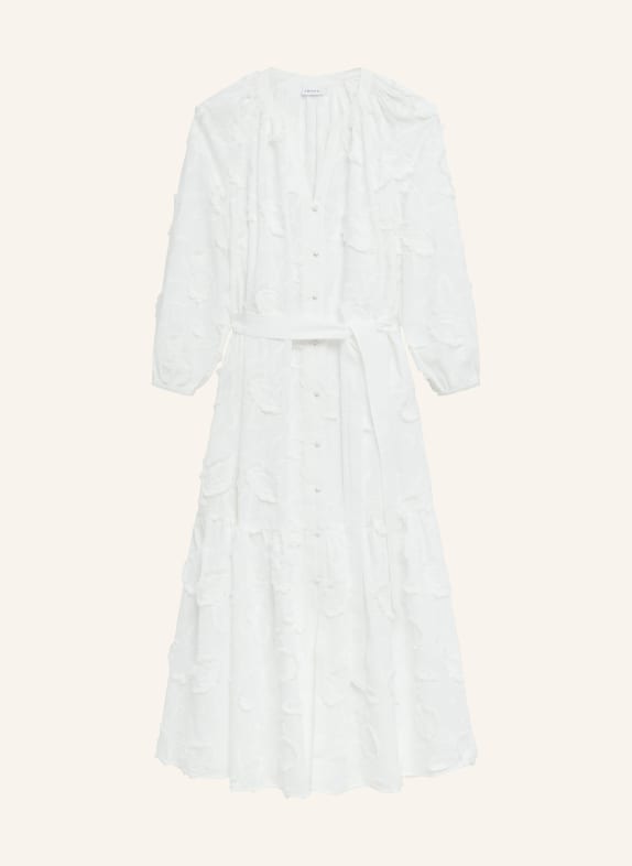 comma Kleid mit 3/4-Arm WEISS