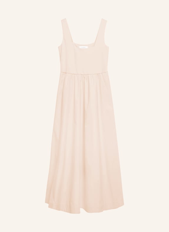 comma Kleid im Materialmix BEIGE