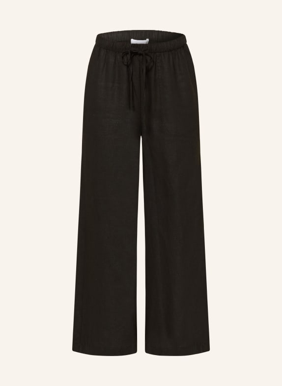 comma Linen culottes BLACK
