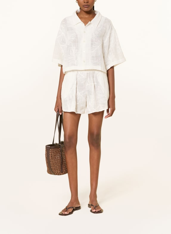 LEZU Overhemdblouse ISA WIT