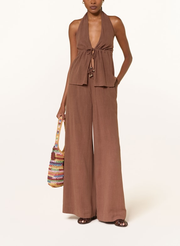 LEZU VALEO Marlene Pants BROWN
