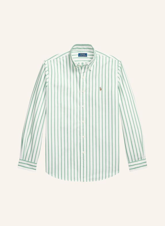 POLO RALPH LAUREN Oxford shirt Custom Fit WHITE / GREEN