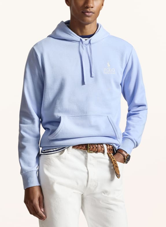 POLO RALPH LAUREN sweat à capuche BLEU CLAIR