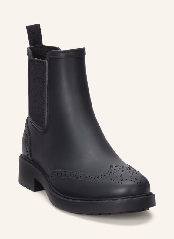 LAUREN RALPH LAUREN Botki Chelsea CZARNY