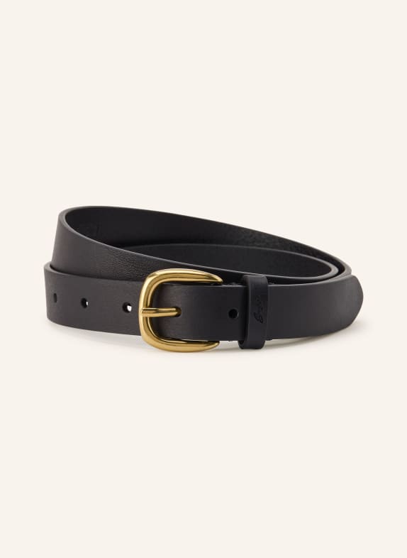BOSS NARSI Leather Belt BLACK