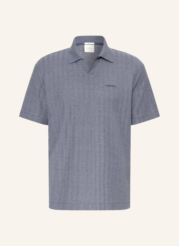 Calvin Klein Piqué-Poloshirt Easy Fit BLAU