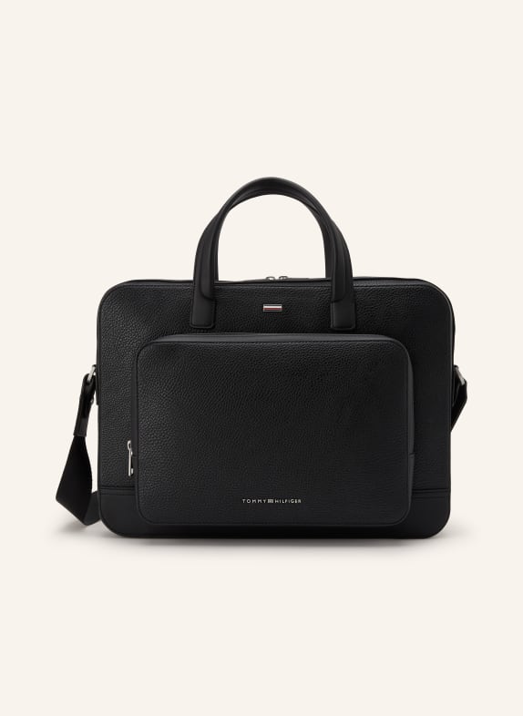 TOMMY HILFIGER Laptoptas ZWART / ZILVER