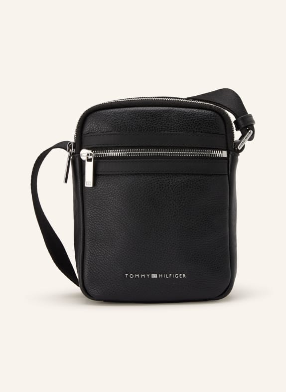 TOMMY HILFIGER Schoudertas ZWART / ZILVER