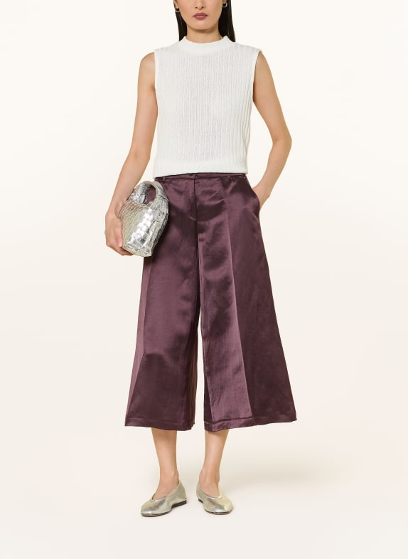 BRAX Culotte MELLI S aus Satin mit Leinen