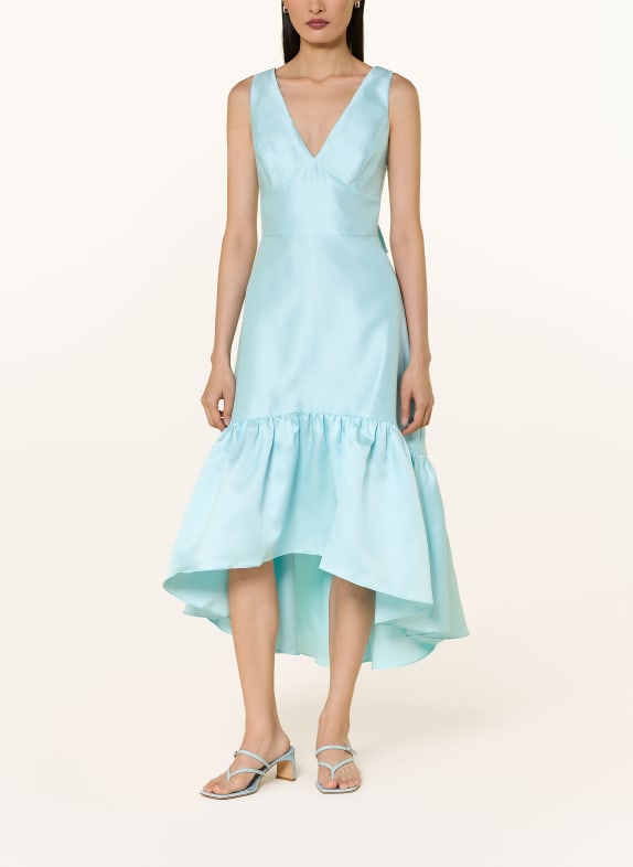 ADRIANNA PAPELL Robe de cocktail à volants BLEU CLAIR