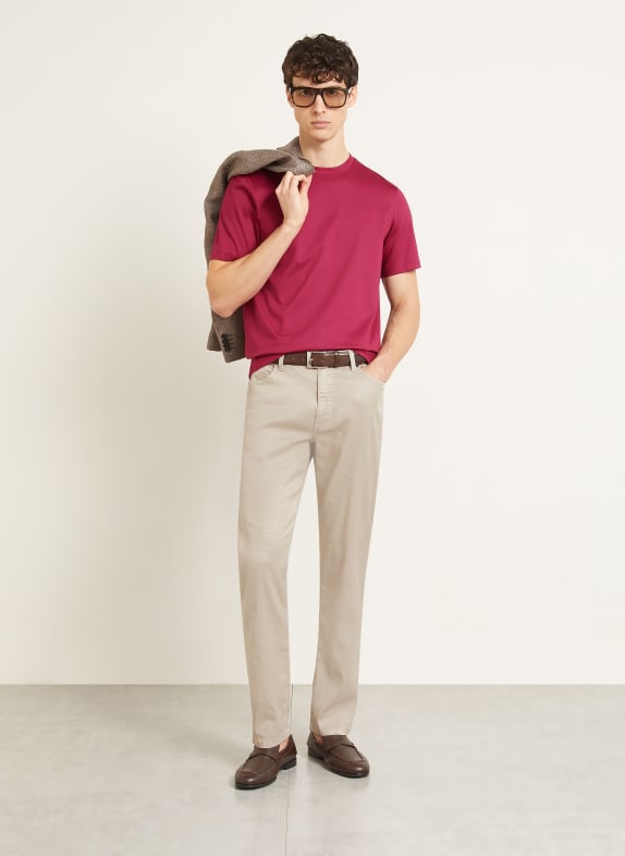 ZEGNA tričko FUCHSIOVÁ