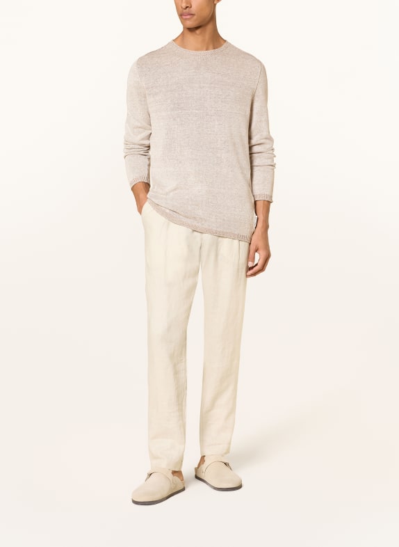 Marc O'Polo Pullover mit Leinen GRAU