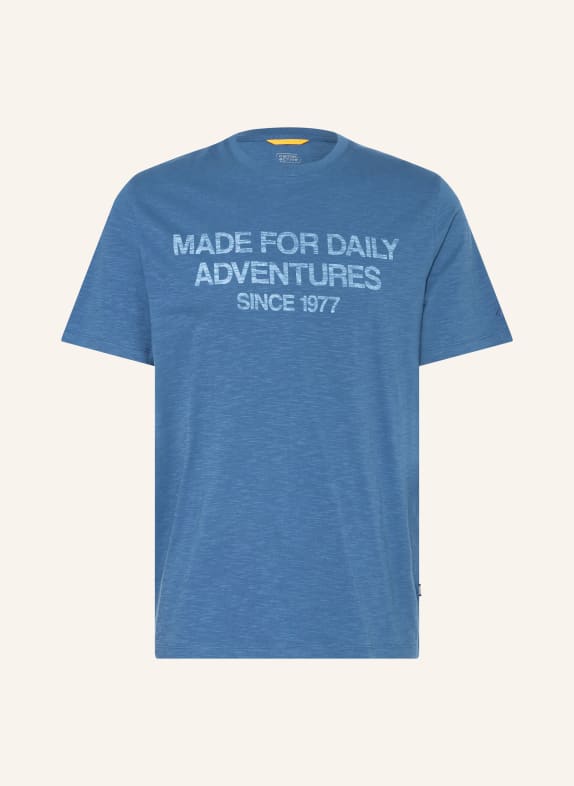camel active T-shirt BLUE / LIGHT BLUE