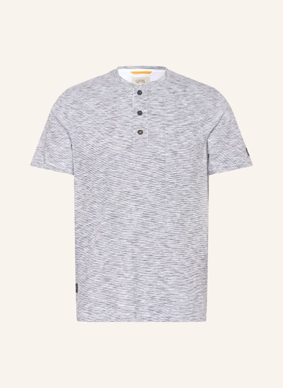 camel active Henley shirt WHITE / BLACK