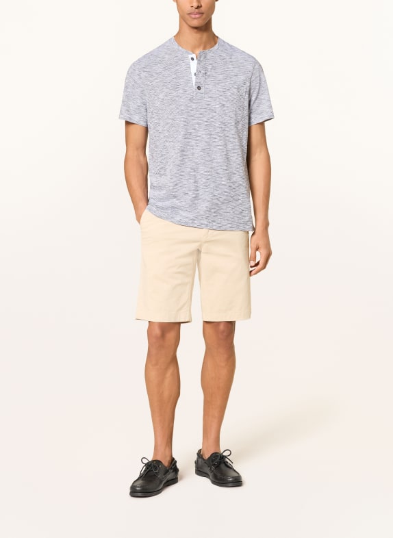 camel active Henley-shirt WIT / ZWART
