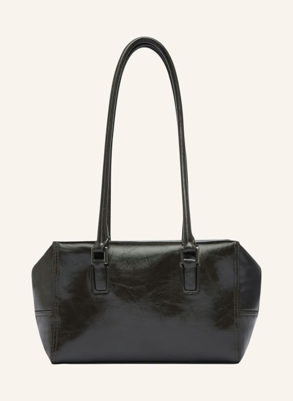 LIEBESKIND ARCHIVE KAYLA SMALL Shoulder Bag DARK BROWN / PLATINUM