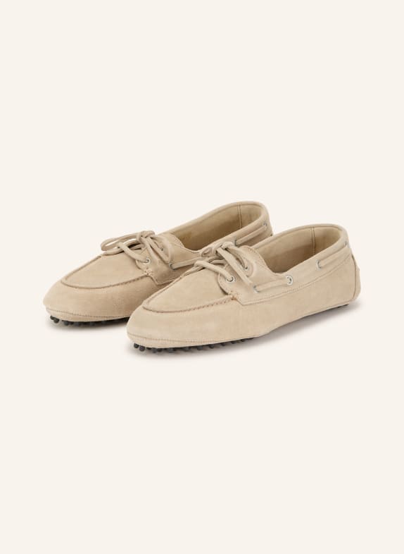 COPENHAGEN STUDIOS Mokassins CPH545 BEIGE / SILBER