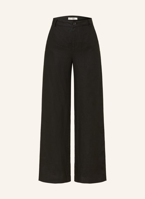 InWear Hose ELINORIW SOLINA aus Leinen SCHWARZ