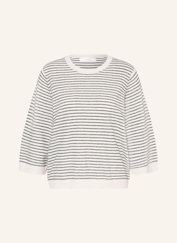 InWear NOLAIW sweater with 3/4 sleeves WHITE / BLACK